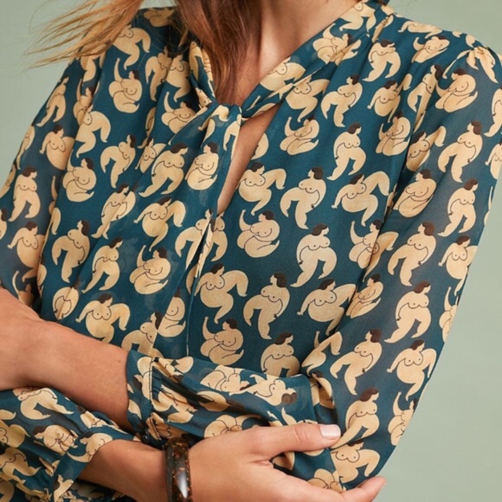 Naked Lady Tie-neck Dress